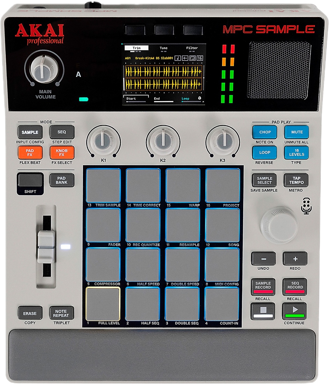 MPC Sample. Tap a button, knob or pad to learn its function.